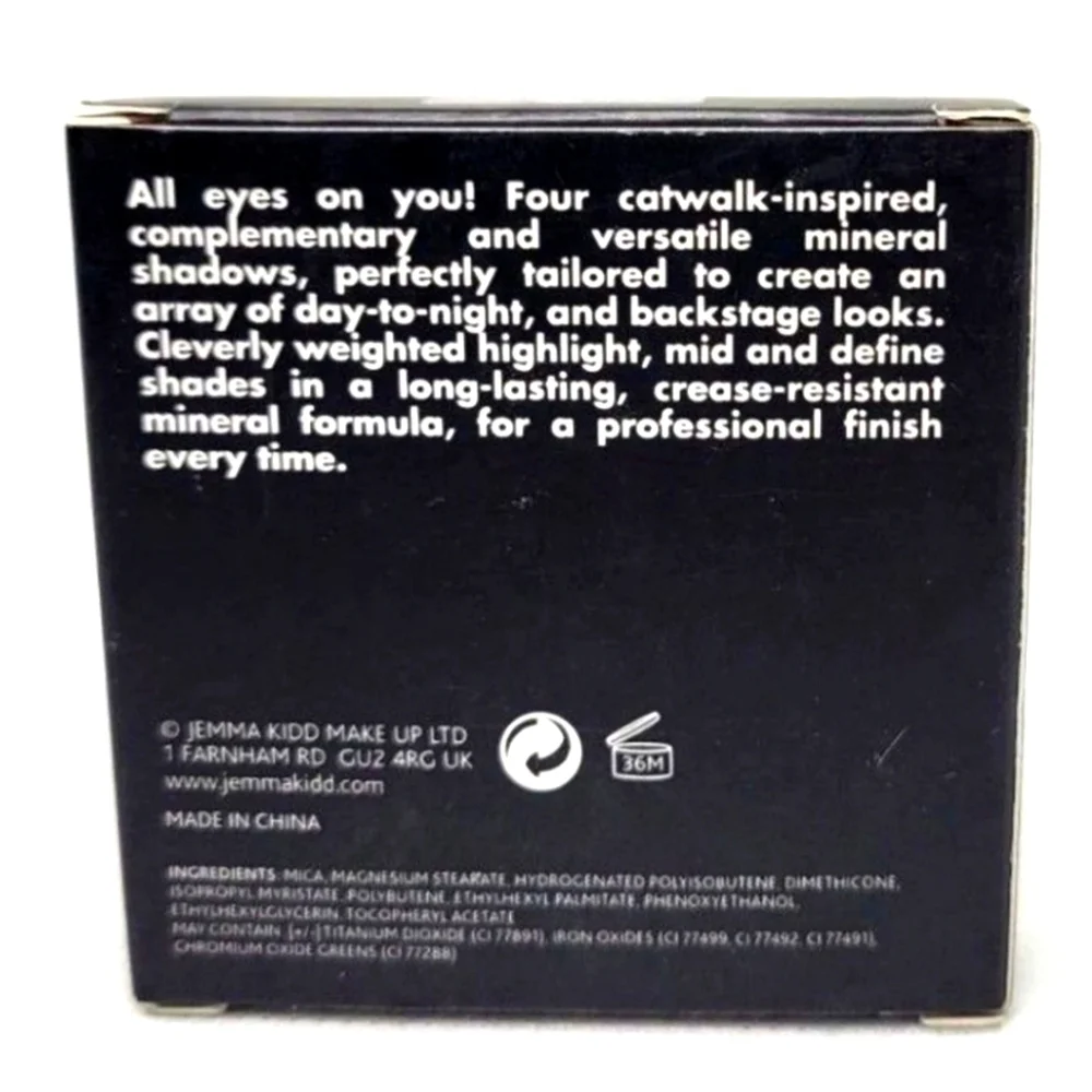 i-design Mineral Formula Quad Eyeshadow Palette Long-Lasting Wear Smooth Apply